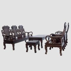 Bộ Salon Hoa Đào - Gỗ Chiêu Liêu- 1147