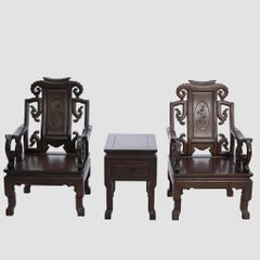 Bộ Salon Hoa Đào - Gỗ Chiêu Liêu- 1147