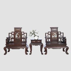 Bộ Salon Sơn Thủy - Gỗ Paorosa- 1232