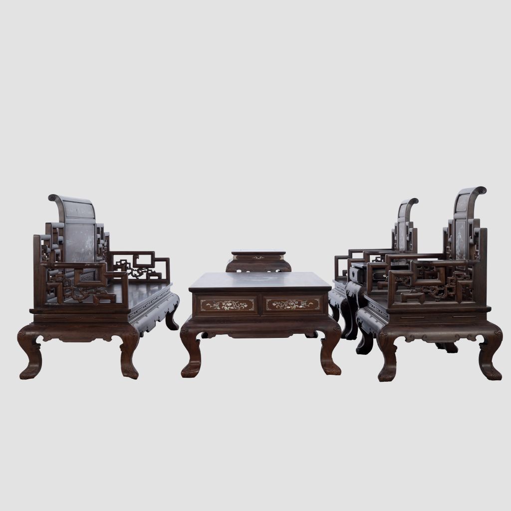 Bộ Salon Sơn Thủy - Gỗ Paorosa- 1232