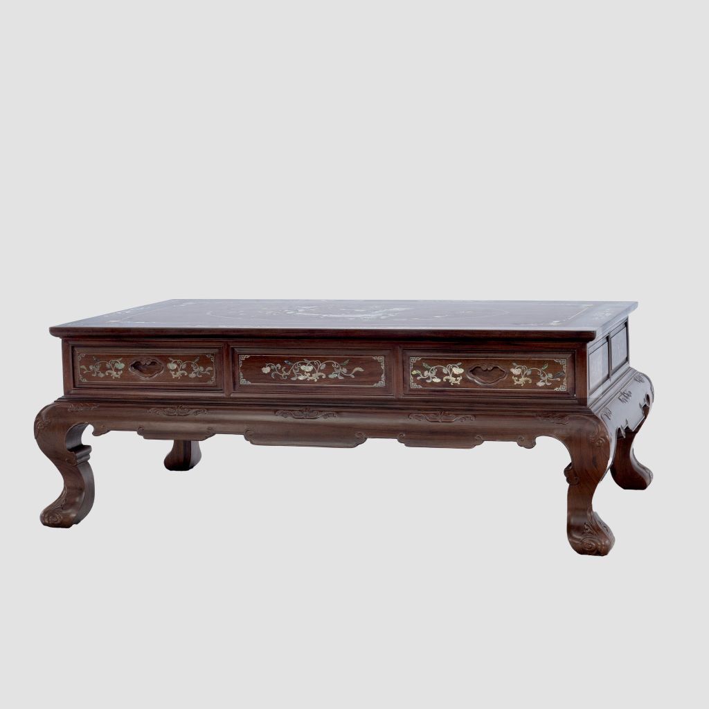 Bộ salon Tứ Quý Cẩn Ốc - Gỗ Chiêu Liêu- 1305