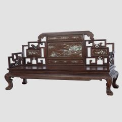 Bộ salon Tứ Quý Chạm - Gỗ Paorosa - 1305