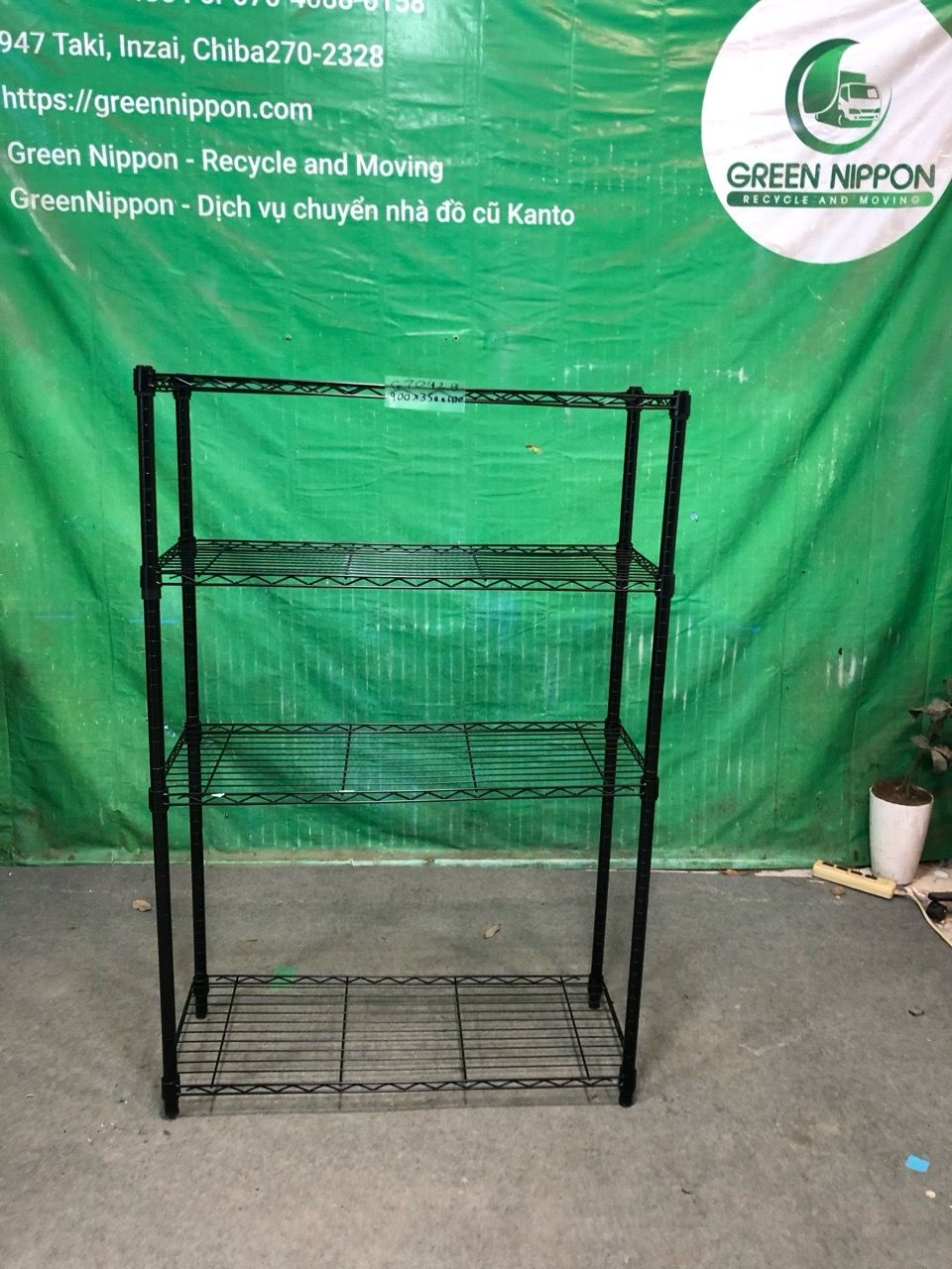 Kệ inox G7042B 900x350x1370 (inox rack) – greennippongroup