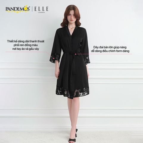  Kimono ren cao cấp ELLE Pandemos sang trọng, chất liệu mềm mại LN2506 