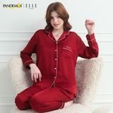  Đồ ngủ lụa Pijama dài tay cao cấp ELLE Pandemos LD2508 