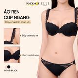  Áo Ngực Ren ELLE Cao Cấp Cúp Ngang LB6565 – Có Gọng, Mút Mỏng, Dây Bèo Tháo Rời 