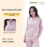  Bộ đồ ngủ nữ ELLE LD2601 phối ren dài tay 