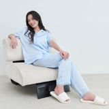  Bộ đồ ngủ nữ ELLE LD2602 tay ngắn phối ren 
