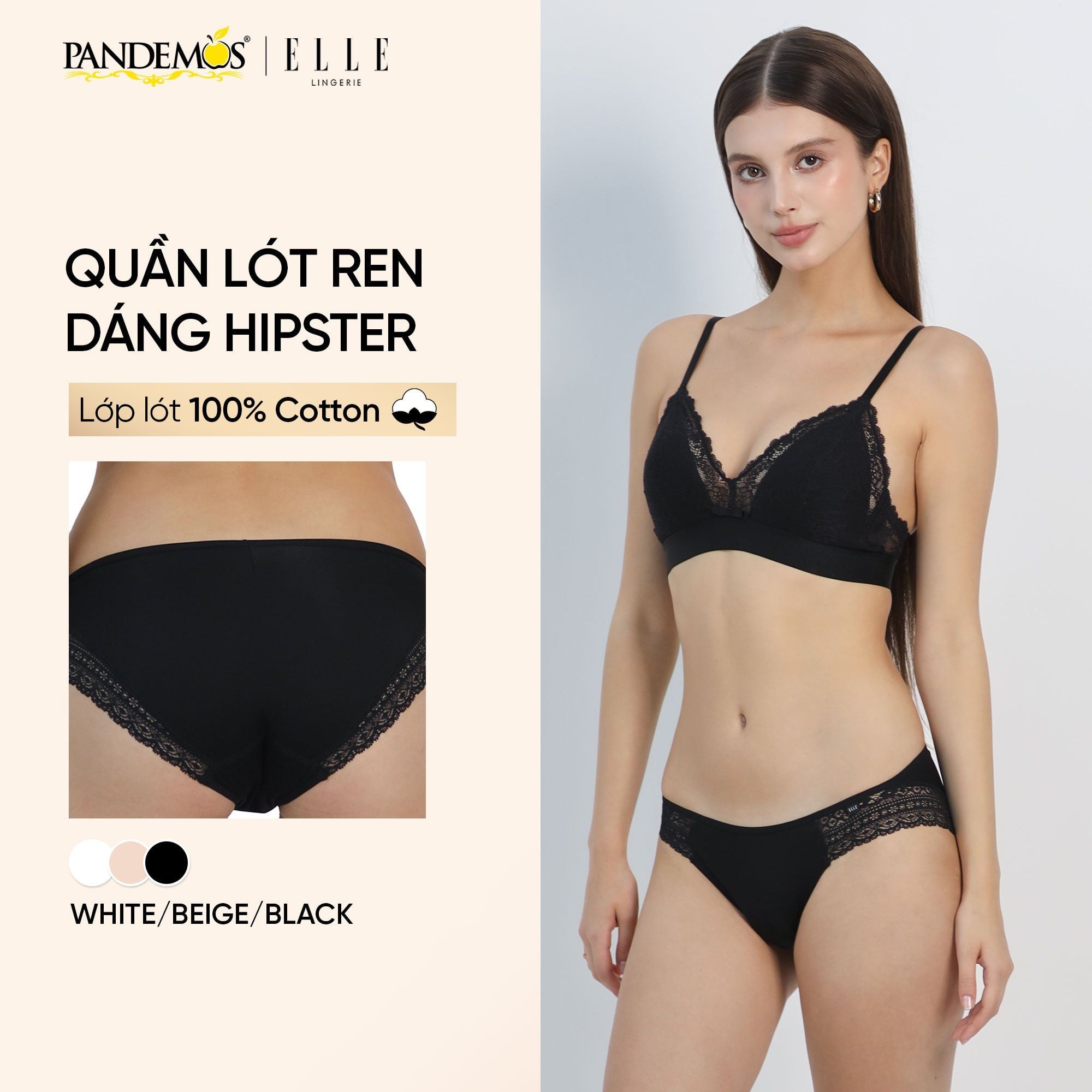  Quần lót Elle ren 