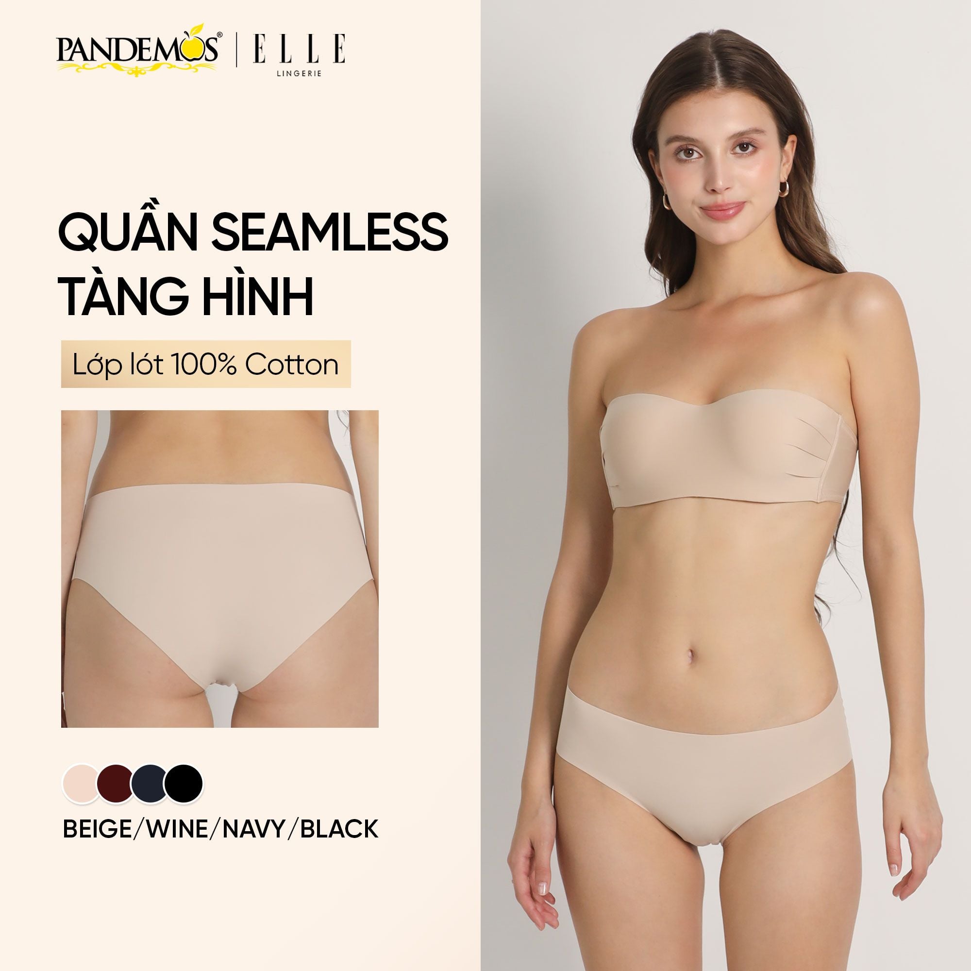  Quần lót Elle không đường may 
