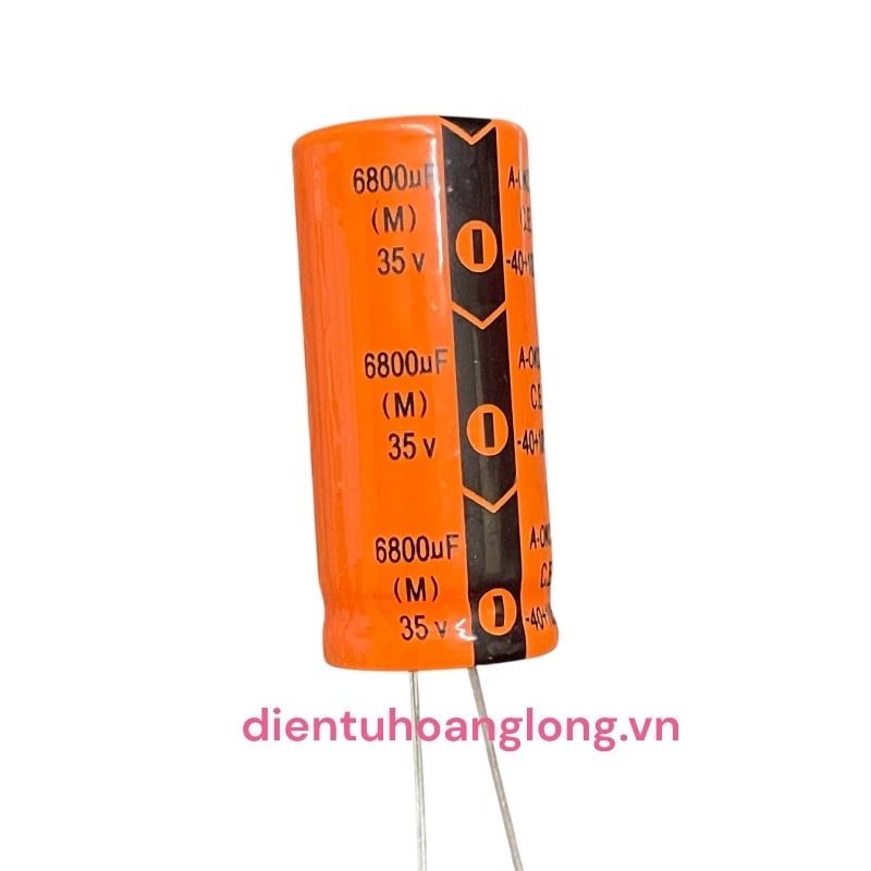 Tụ 35V 6800uF màu CAM  --- MỚI (18x40)