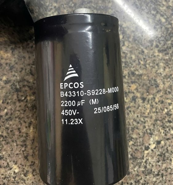  Tụ 2200uF - 450V đầu vít (65X110) tháo máy 