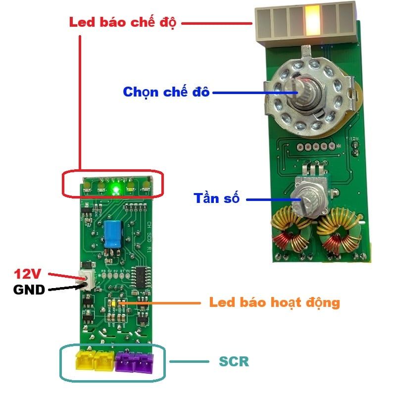 PIC 5CD led thanh 2 xung