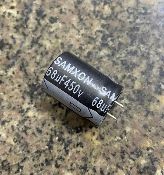  Tụ 68uF-450V SAMXON 18X25 tồn kho 