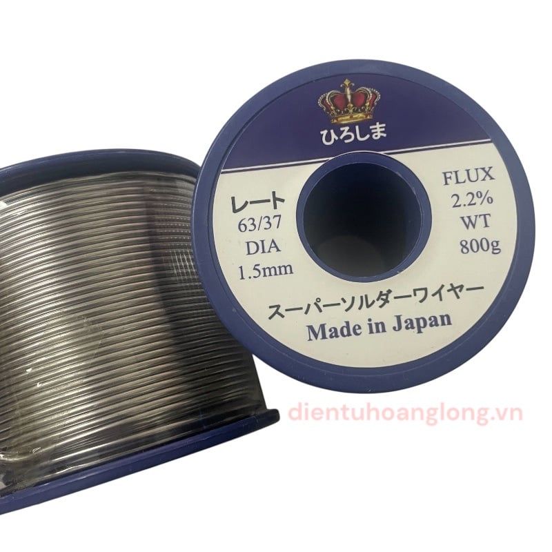 Chì (thiếc) Nhật 1.5mm-800g 63/37 (nhẹ lửa)