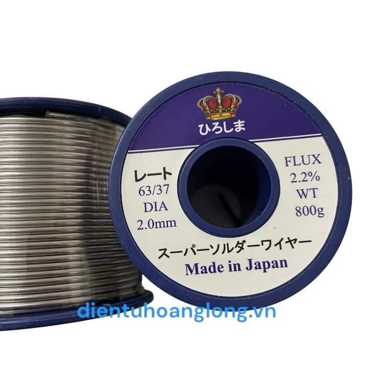 Chì (thiếc) Nhật 2.0mm-800g 63/37 (nhẹ lửa)