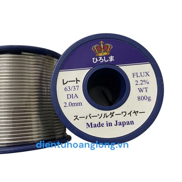  Chì (thiếc) Nhật 2.0mm-800g 63/37 (nhẹ lửa) 