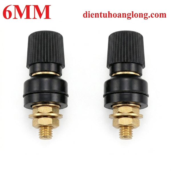  Cọc đồng 6mm (đen - đen) 