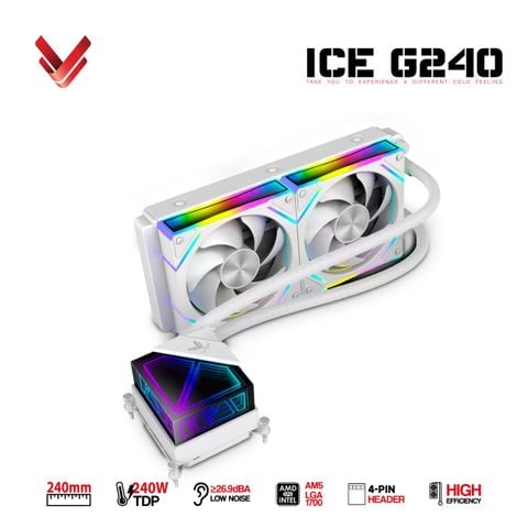 Tản Nhiệt Nước AIO VSP ICE G240 White