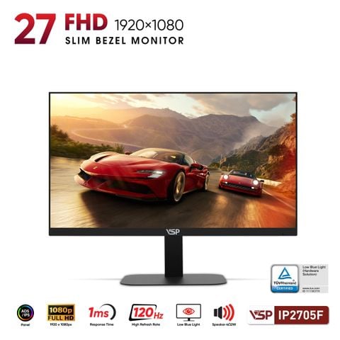 Màn Hình VSP IP2705F (27inch / FHD / IPS / ELED / 120Hz / 1ms / Loa)