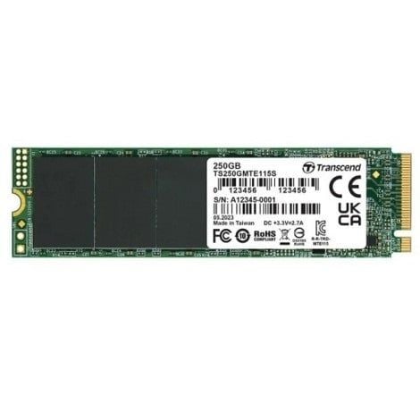 Ổ cứng SSD Transcend 115S 250GB M.2 2280 NVMe PCIe Gen3 x4 (TS250GMTE115S)