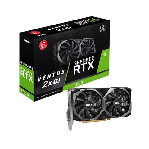 VGA MSI RTX 3050 VENTUS 2X XS 8G OC (GDDR6, 128-bit, HDMI+DP, 6-pin x 1)