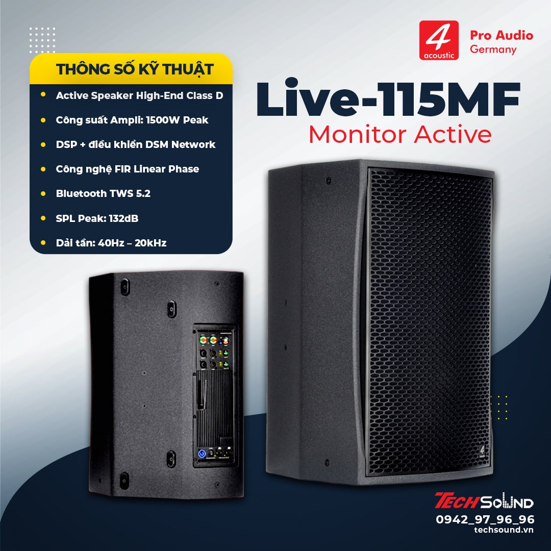 Loa Monitor Active 4Acoustic LIVE 115MF