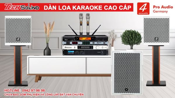Dàn Loa Karaoke 4Acoustic HCS-108C White [02]