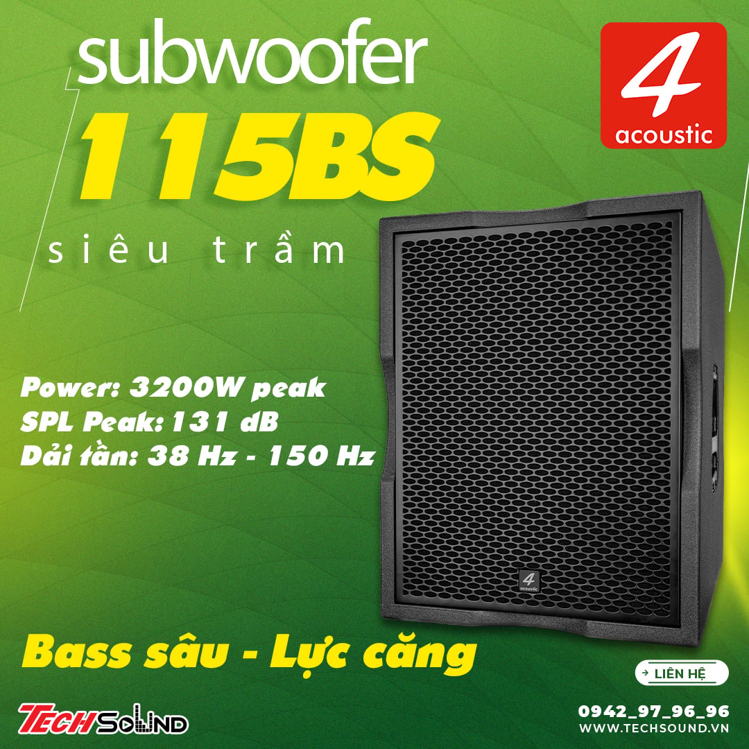 Loa Subwoofer 4Acoustic 115BS