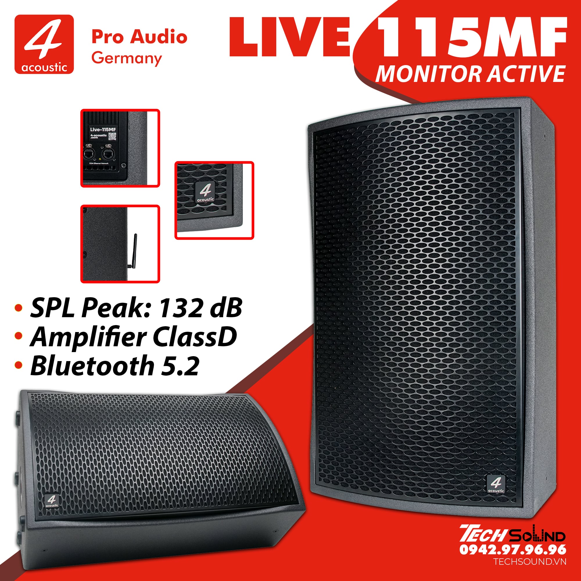 Loa Monitor Active 4Acoustic LIVE 115MF
