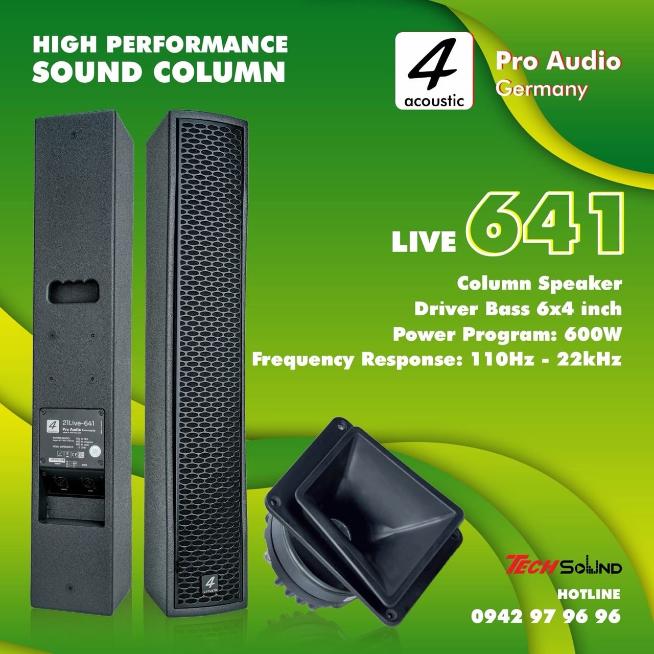 Loa Column 4Acoustic 21Live 641 Black