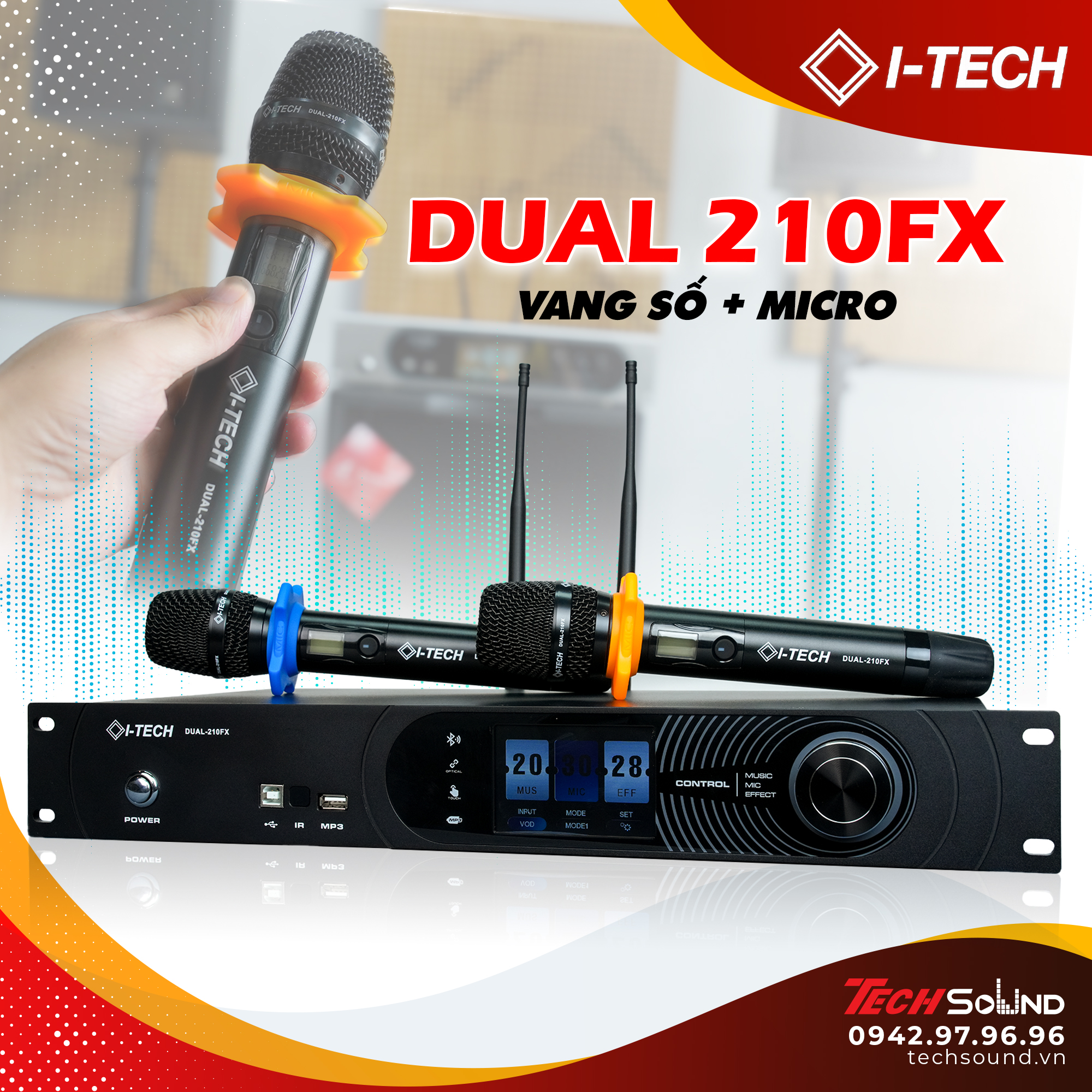 Vang Số & Micro Itech Dual 210FX