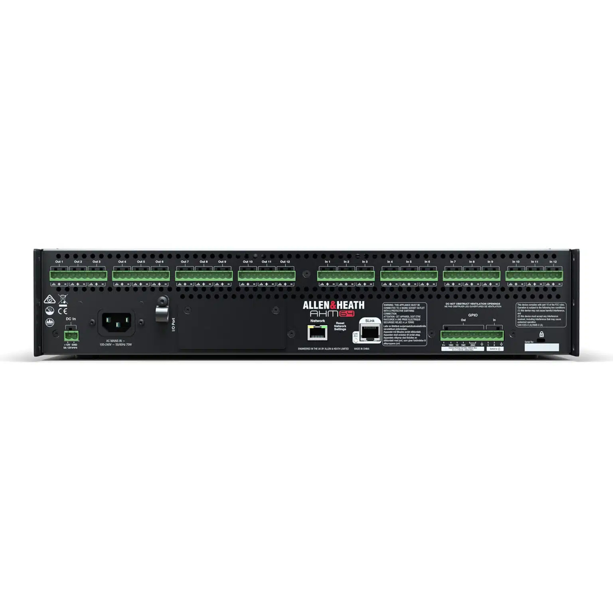 Bộ xử lý ma trận âm thanh Allen & Heath AHM-64