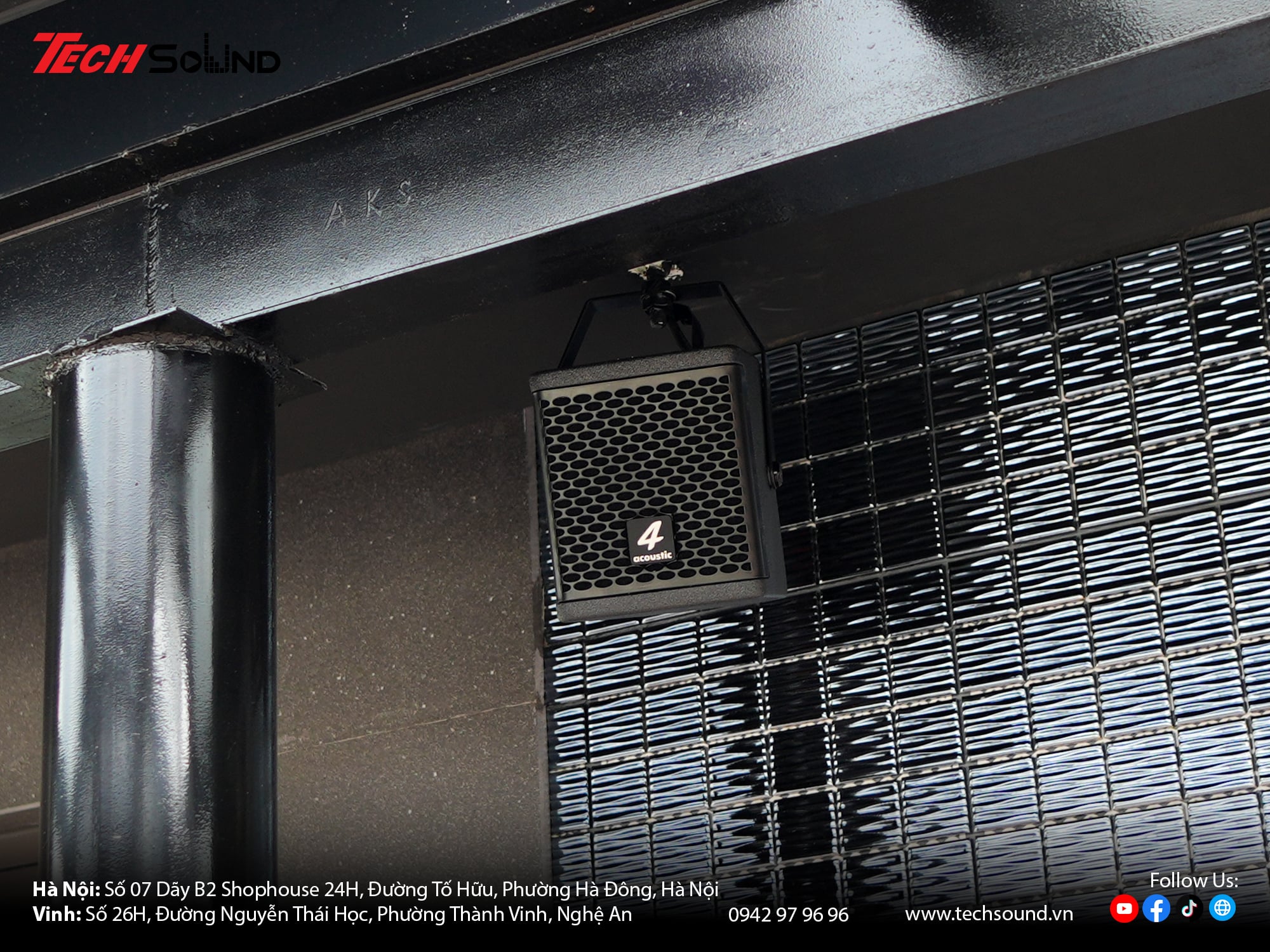 Giá treo loa chữ C 4acoustic CB 105C