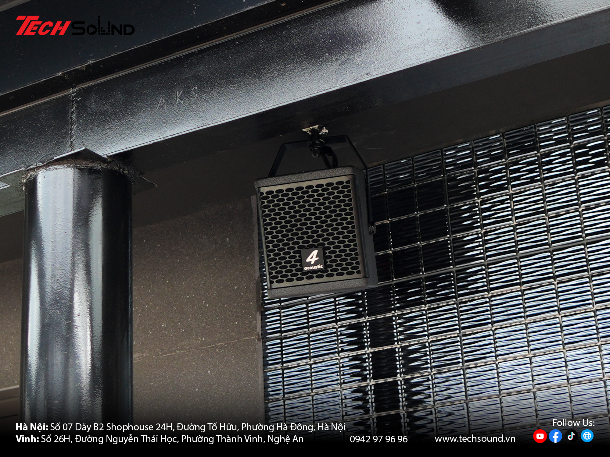 Giá treo loa chữ C 4acoustic CB 105C