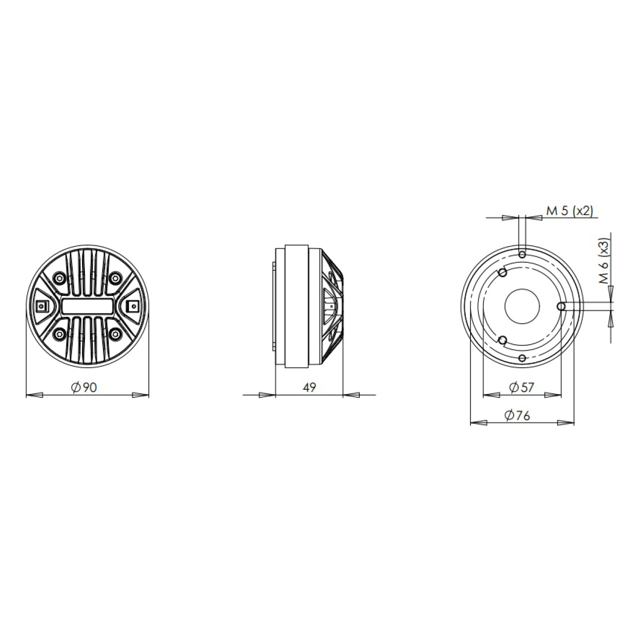 CỦ TREBLE B&C SPEAKERS DE14TN