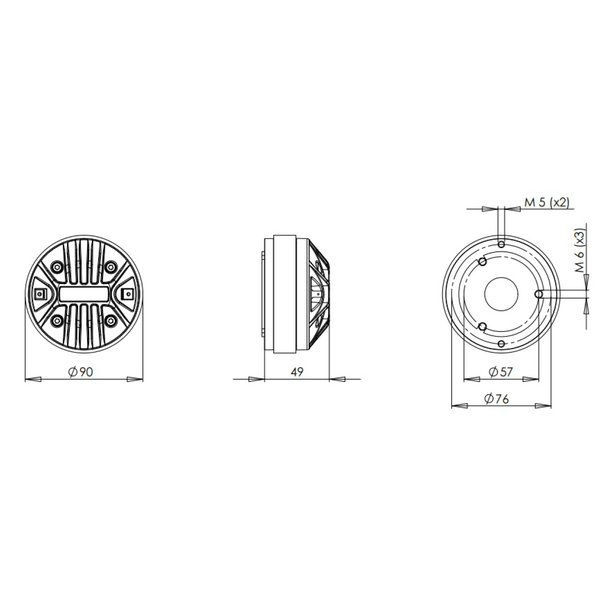 CỦ TREBLE B&C SPEAKERS DE14TN