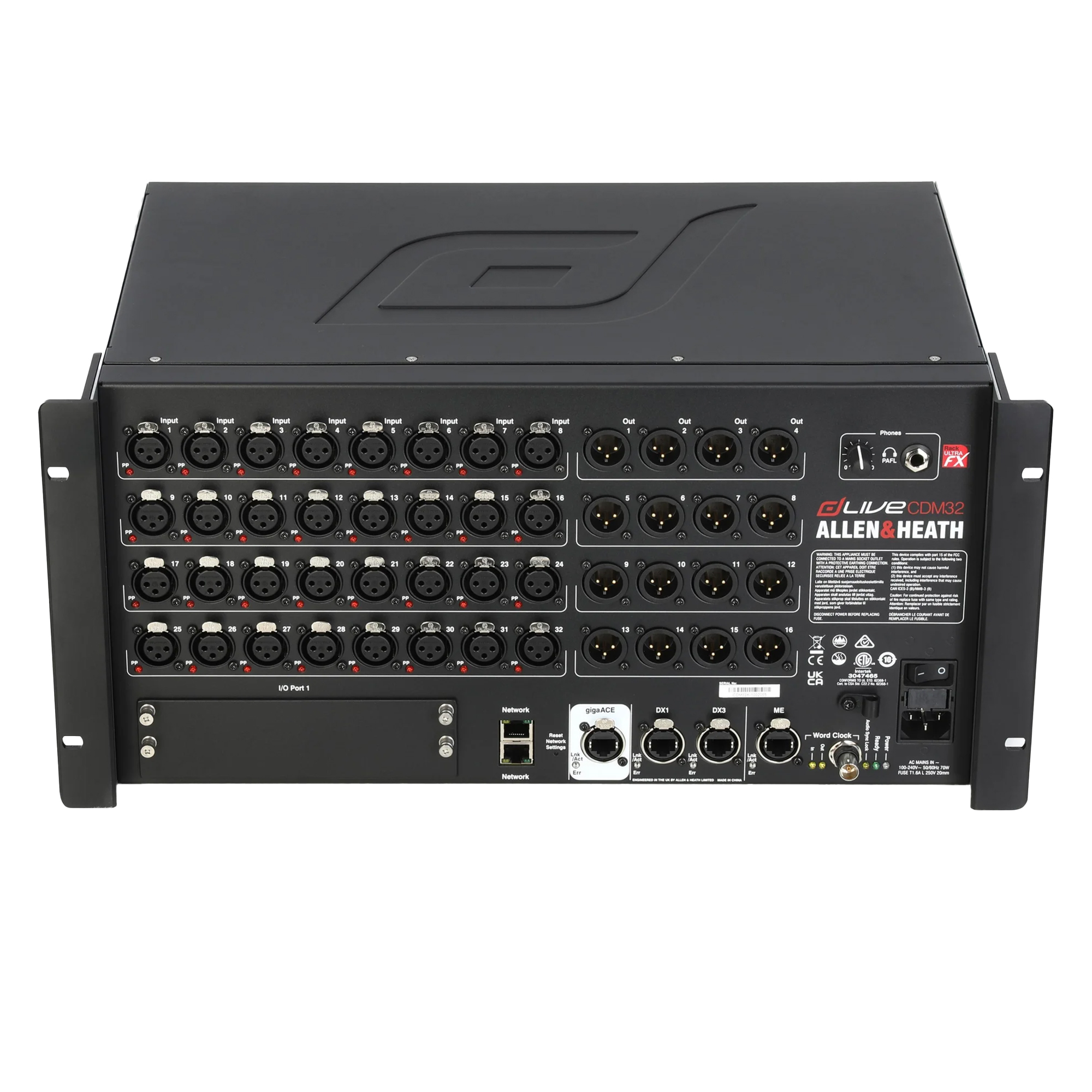 MixRack xử lý tín hiệu âm thanh kỹ thuật số Allen & Heath DLIVE-CMD32U