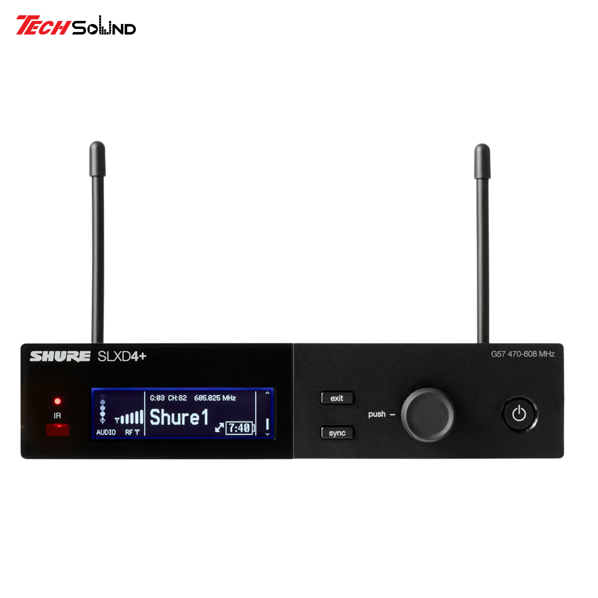 Shure SLXD4+A G66 – Bộ thu micro không dây kỹ thuật số một kênh