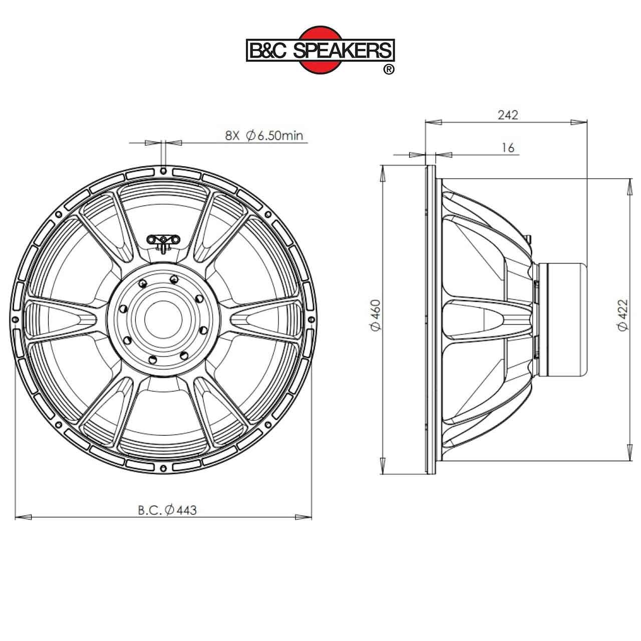Loa Sub Rời B&C Speakers 5 tấc 18SW115