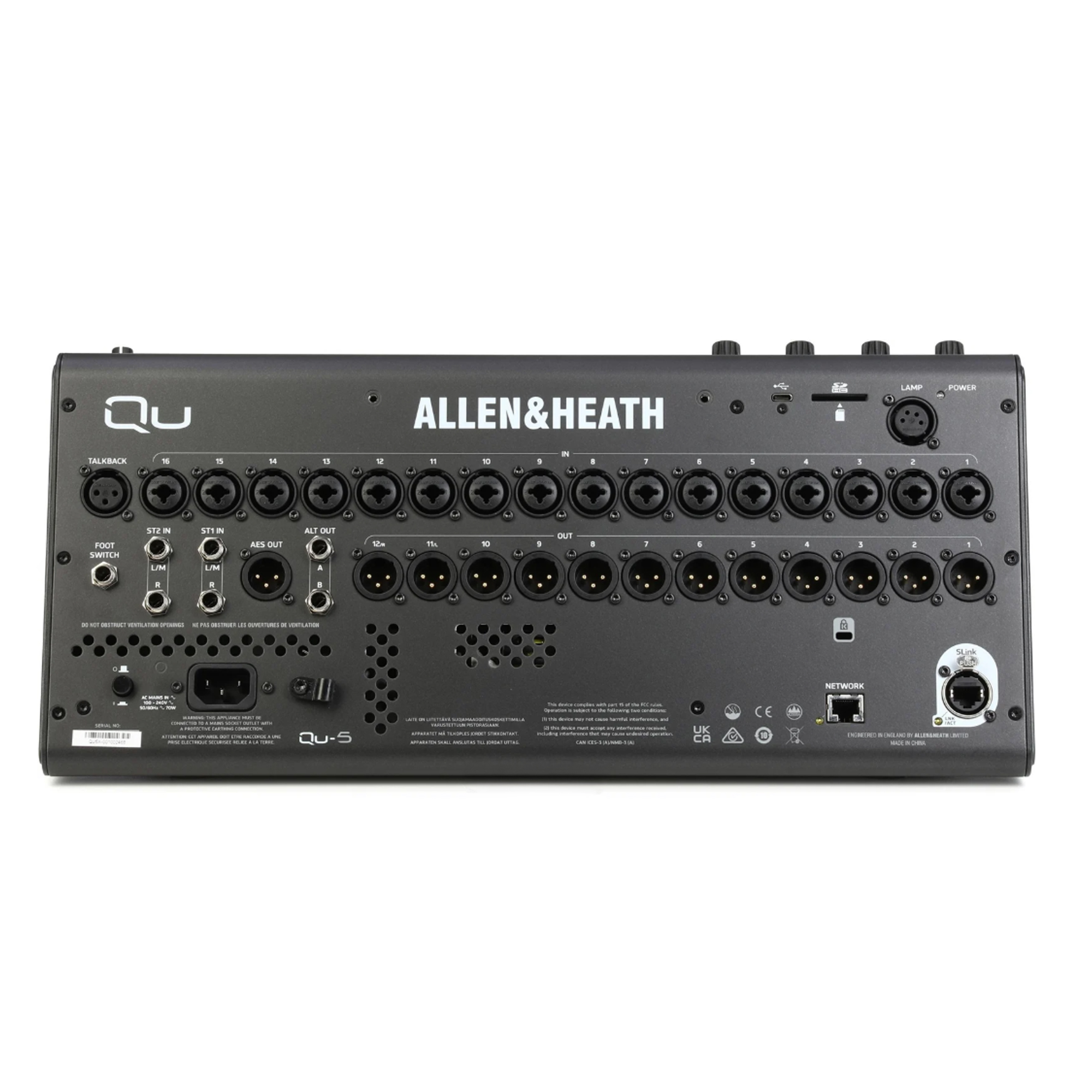 Bàn Mixer Allen & Heath QU-5 Dante