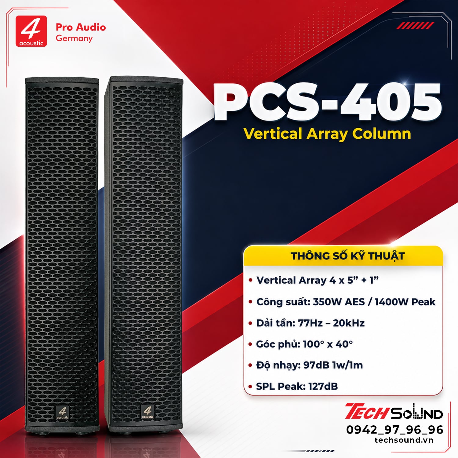 Loa Column 4Acoustic PCS 405