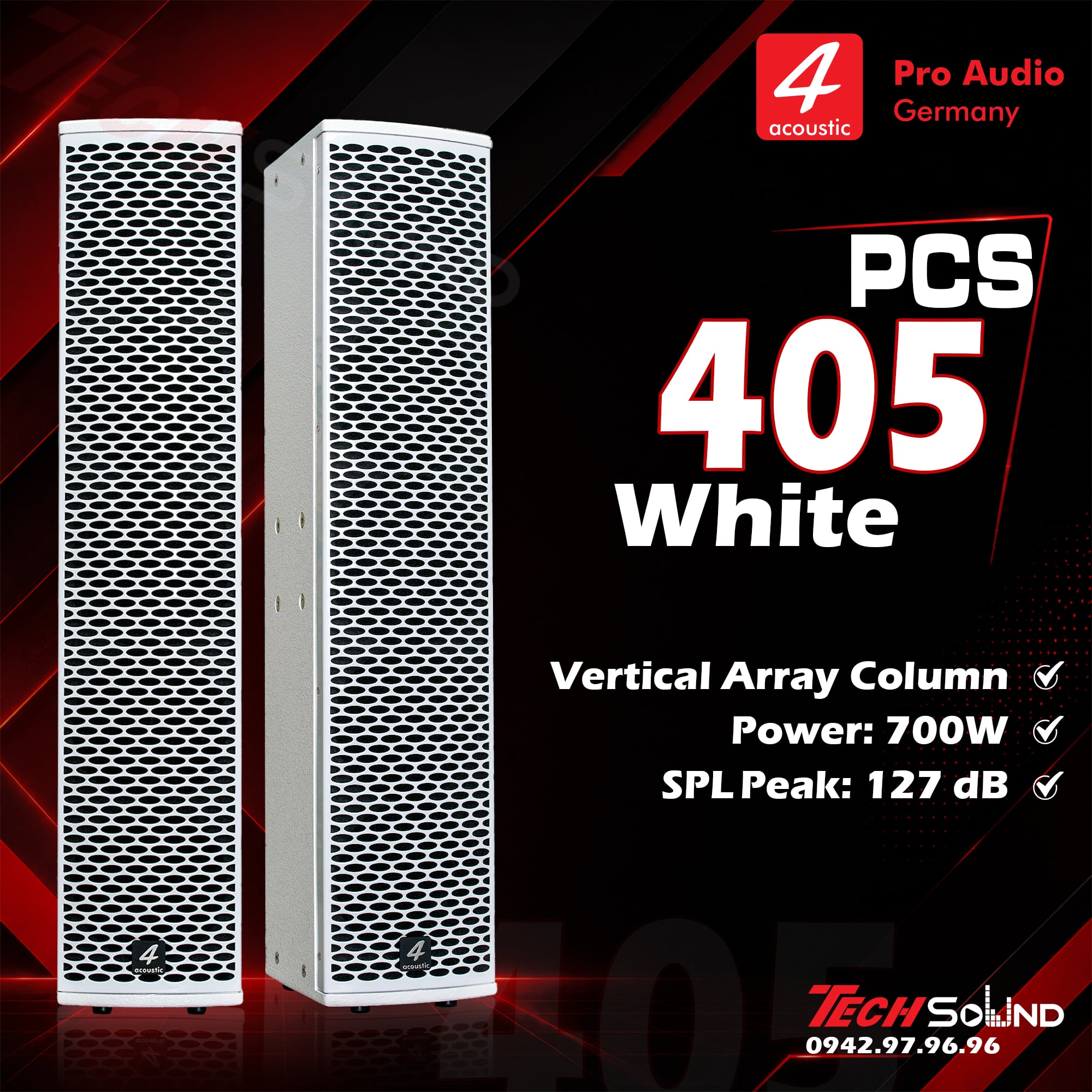 Loa Column 4Acoustic PCS 405 White