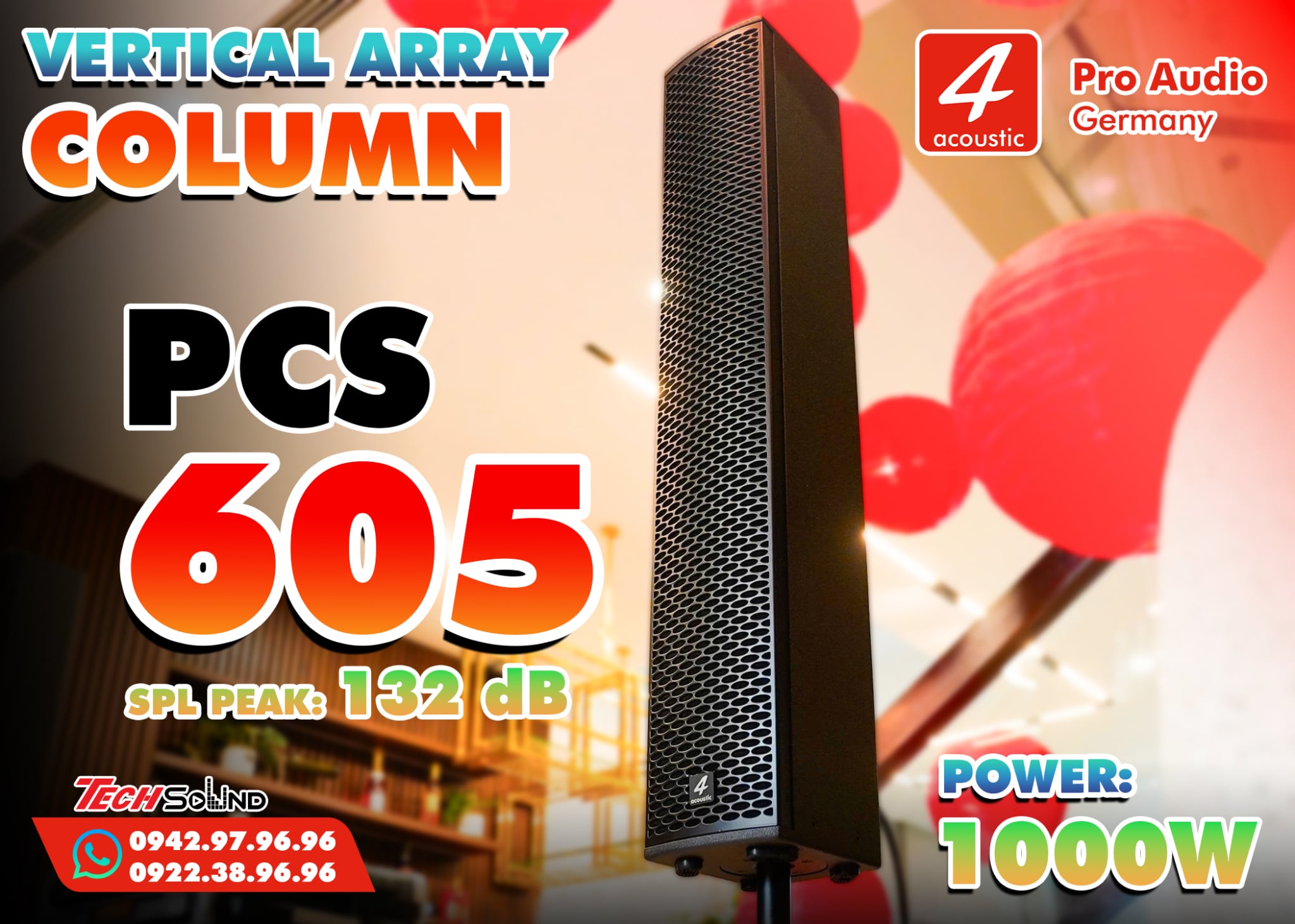 Loa Cột column 4Acoustic PCS 605