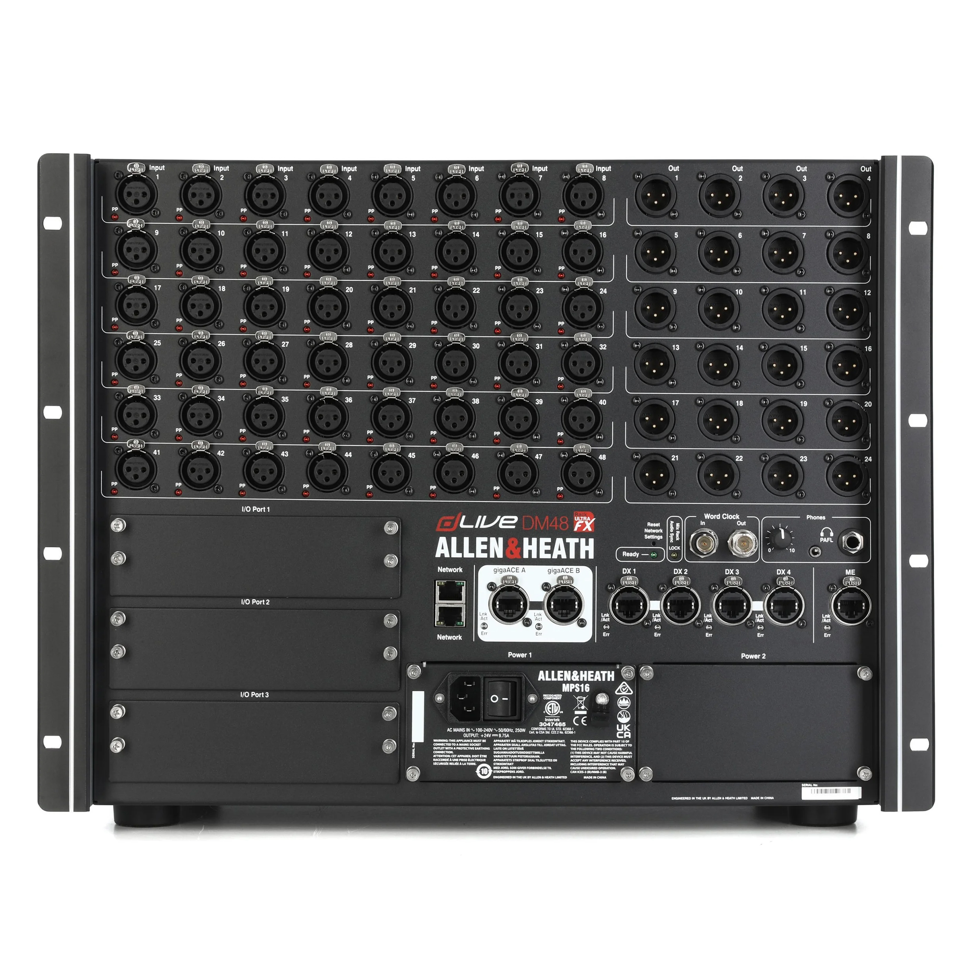 Bộ xử lý kỹ thuật số DLIVE-DM48 MixRack Ultra FX
