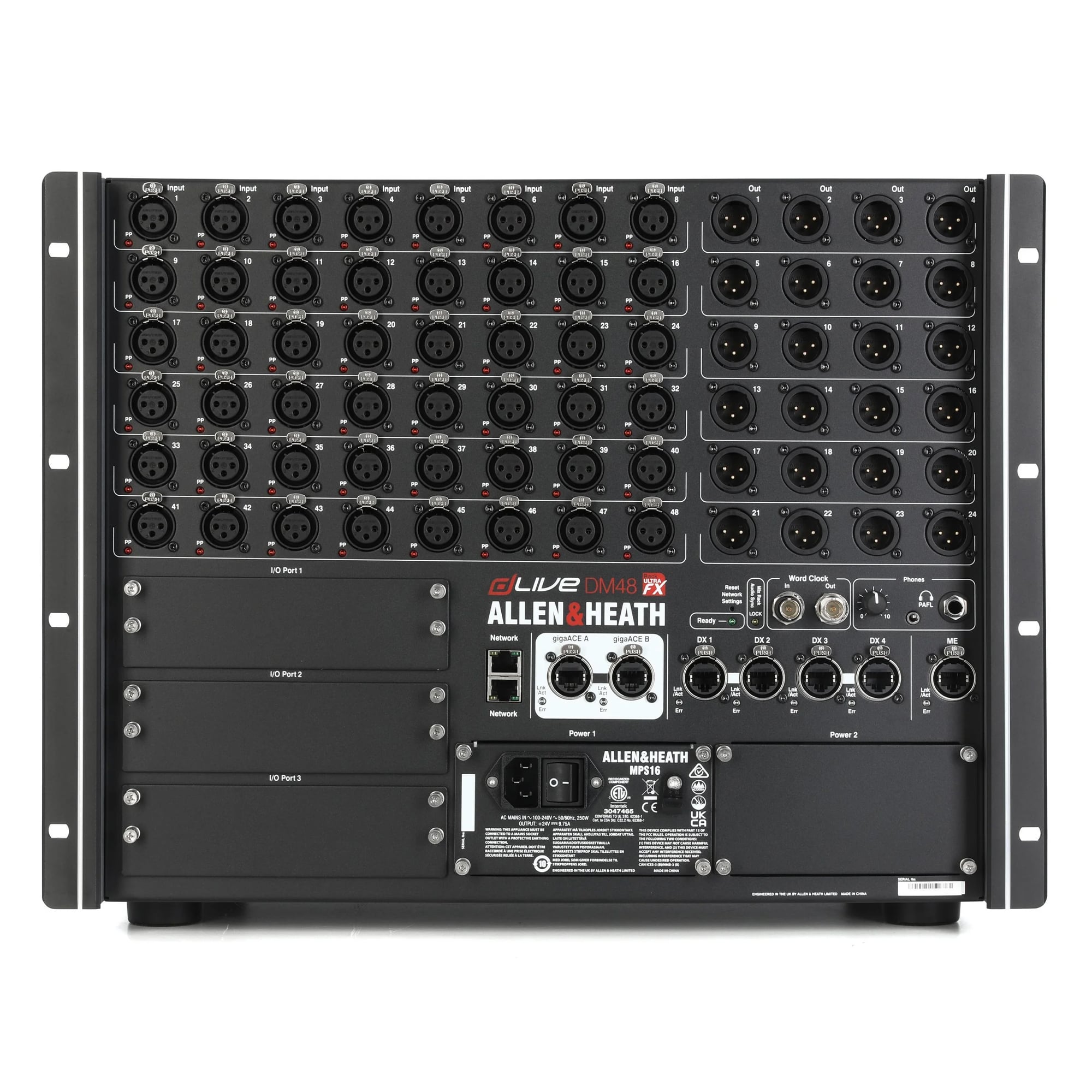 Bộ xử lý kỹ thuật số DLIVE-DM48 MixRack Ultra FX