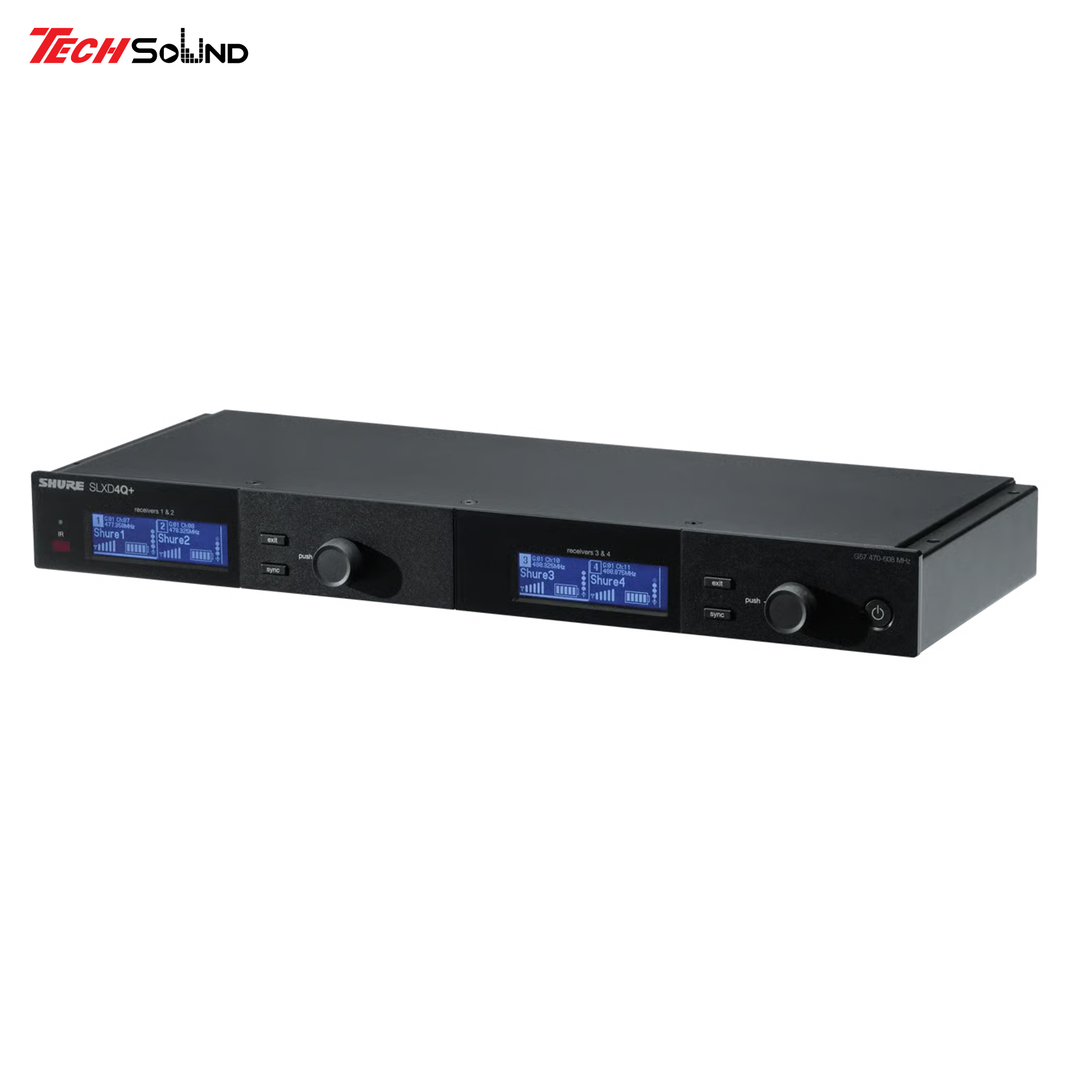 Shure SLXD4Q+ M55 – Bộ thu micro không dây kỹ thuật số bốn kênh