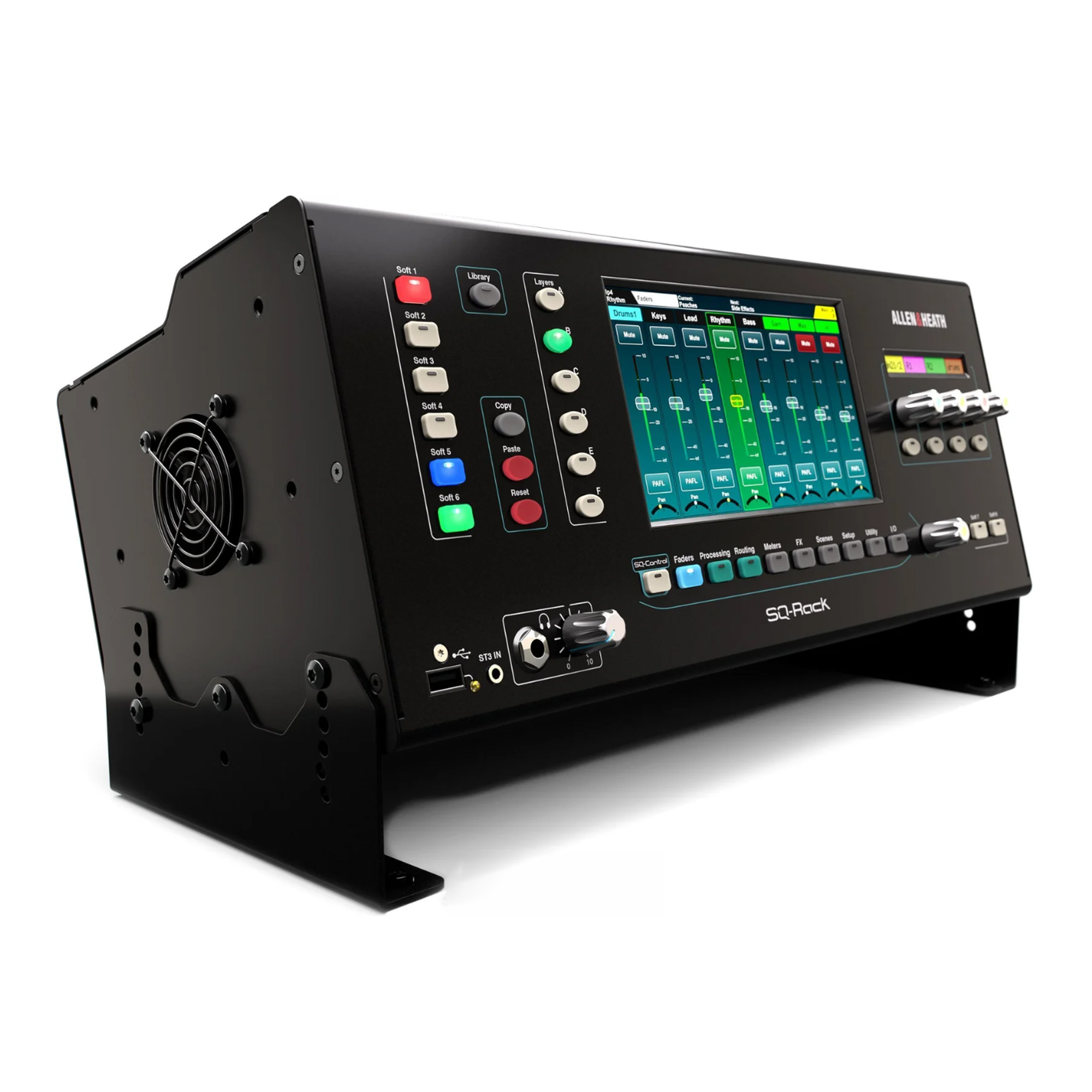 Bàn Mixer Allen & Heath SQ-Rack gắn trên giá đỡ