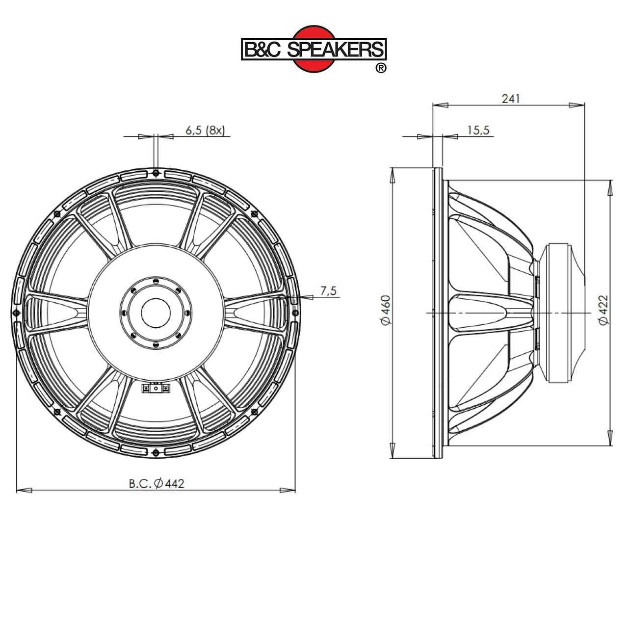 Loa Sub Rời B&C SPEAKERS 5 tấc 18TBW100
