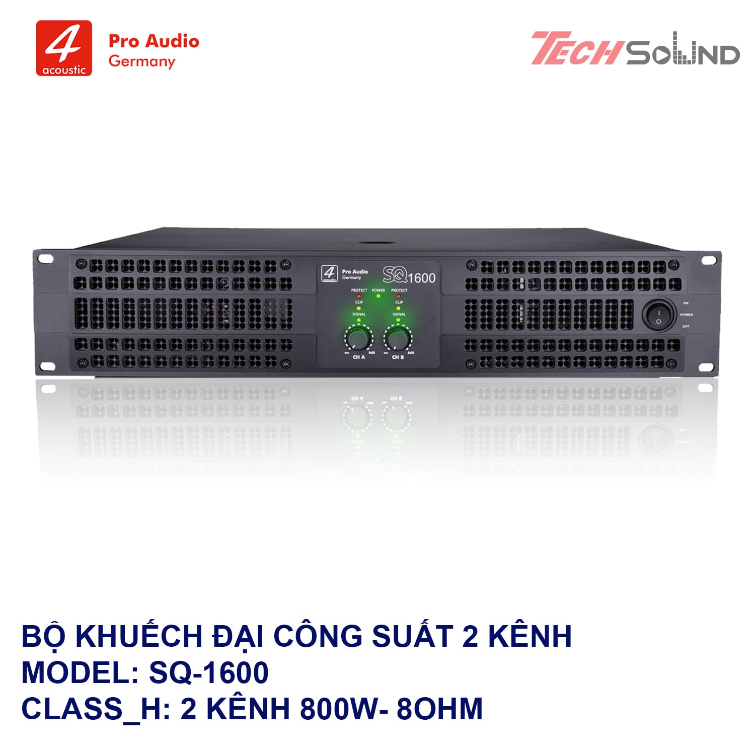 Cục đẩy 2 Kênh 4Acoustic SQ1600